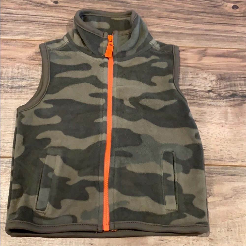 Camo fleece vest